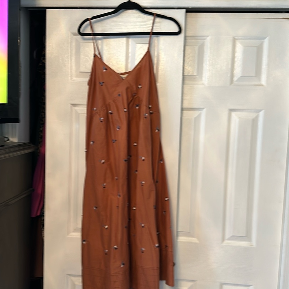 NWT linen midi dress